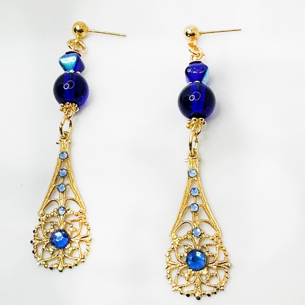 NEW - Handmade - Victorian Inspired - Post Drop Earrings